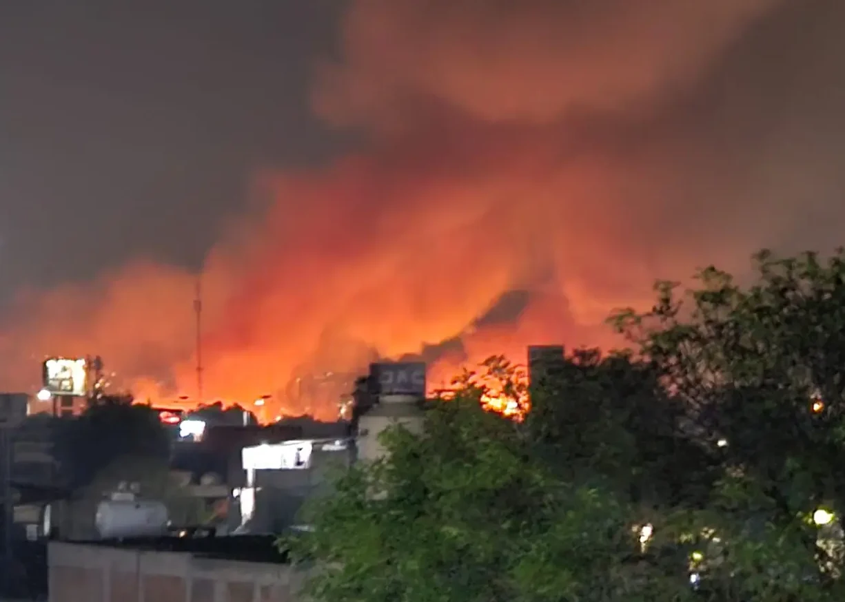 VÍDEOS Así se desarrolló el incendio en Vaso Regulador El Cristo