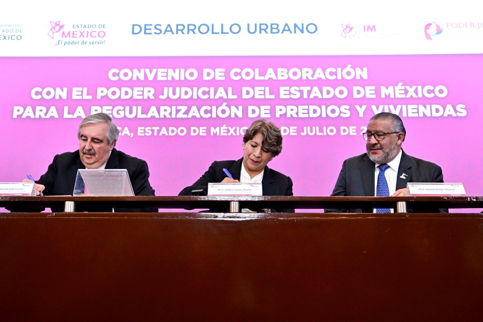 Gobernadora Delfina Gómez firma convenio con el Poder Judicial para ...