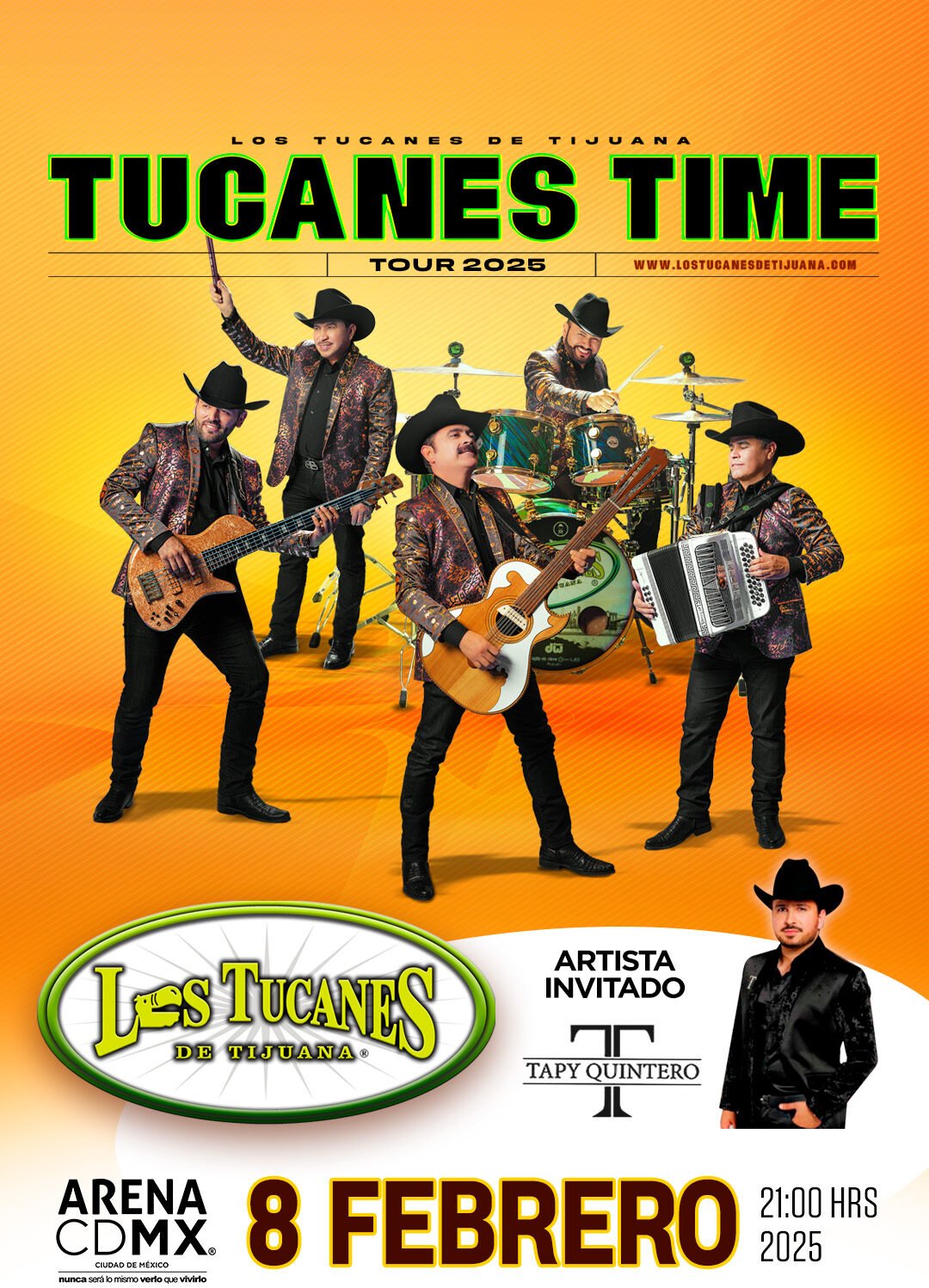 Los Tucanes de Tijuana anuncian presentación en la Arena CDMX