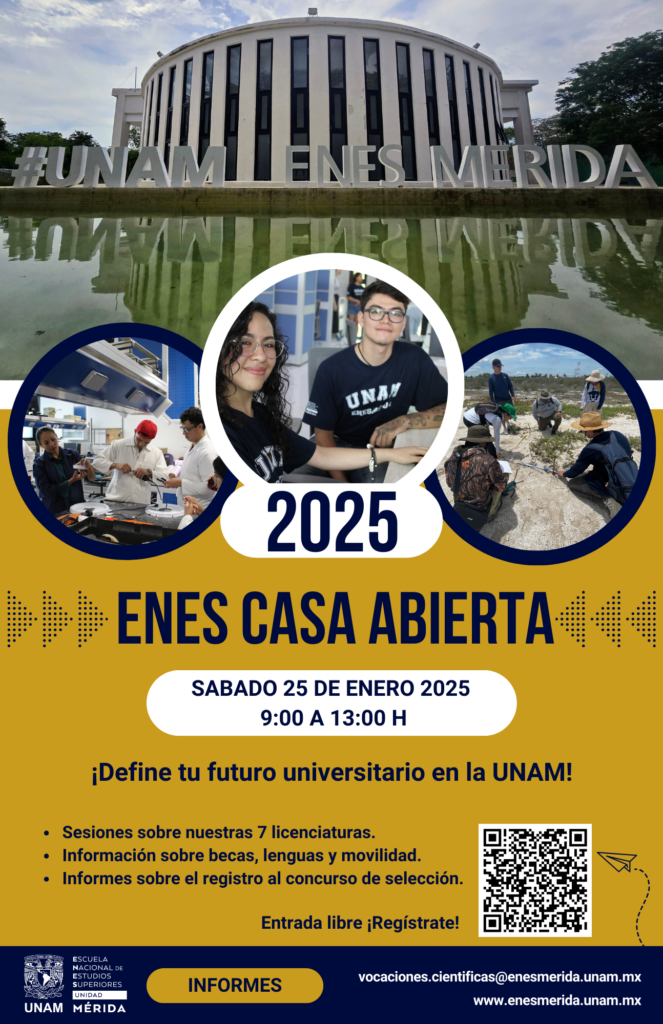 ENES Mérida invita a participar en el Concurso de Selección 2025 de la UNAM