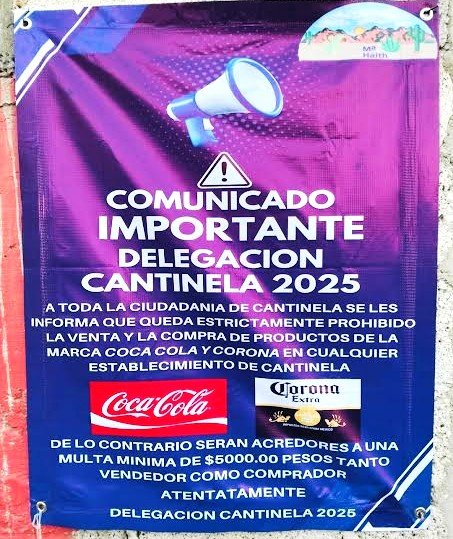 Prohíben Coca Cola y Corona en comunidad de Ixmiquilpan, Hidalgo