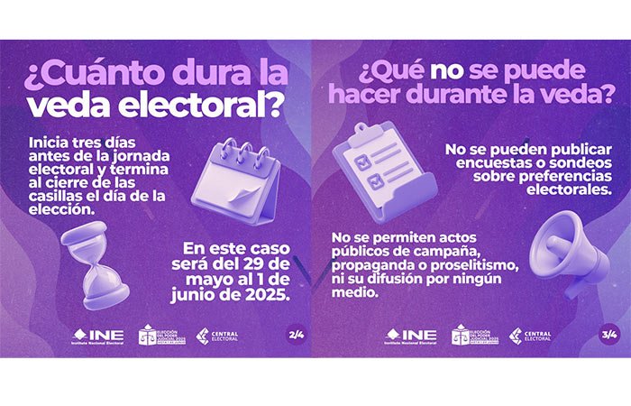 Inicia veda electoral de la elección extraordinaria del Poder Judicial