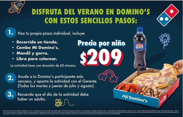 Con Verano Dominiños, Domino’s Pizza invita a sus consumidores más peques a vivir una experiencia única