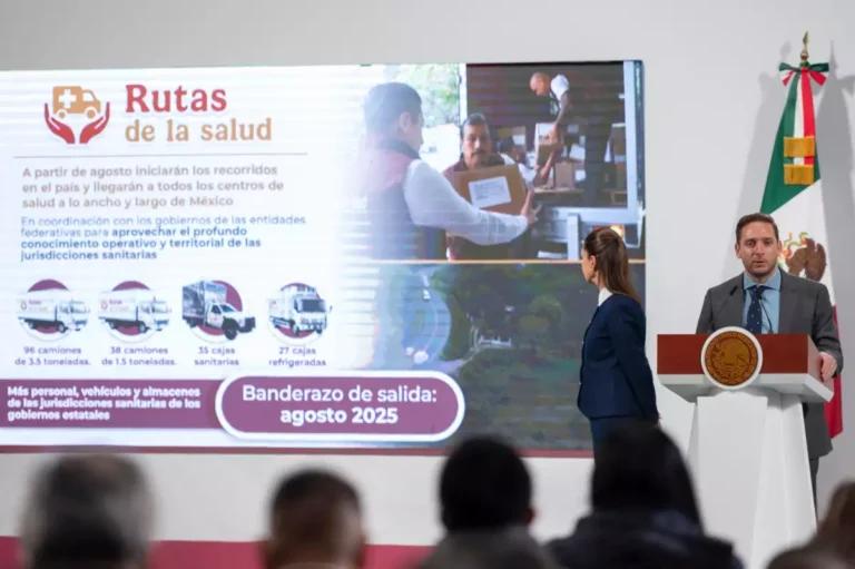 Arrancan Rutas de la Salud: Se abastecerán 15 millones de medicamentos e insumos a más de 8 mil unidades médicas del IMSS Bienestar