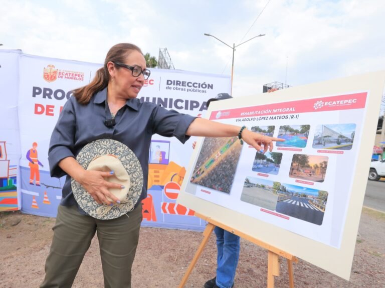 Azucena Cisneros arranca la rehabilitación integral de avenida Adolfo López Mateos para convertirlo en un parque lineal