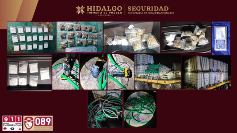 Aseguran más de 34 mil litros de combustible robado en Atotonilco de Tula
