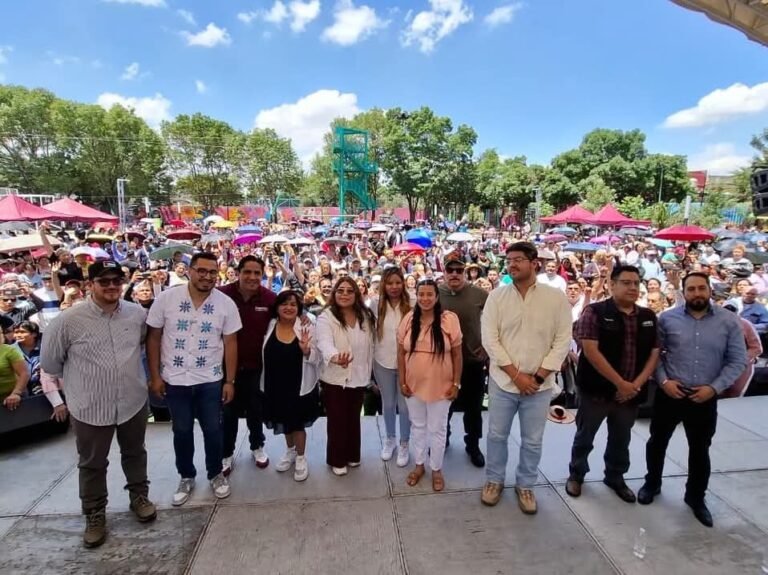 Emiliano Álvarez y más de 5 mil vecinos respaldan a Sheinbaum y la soberanía nacional en GAM