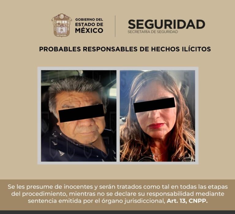 Polícia detiene en Ecatepec a dos personas por su probable relación con un