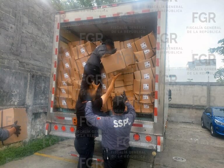 FGR asegura más de una tonelada de marihuana oculta en un camión en Huimanguillo
