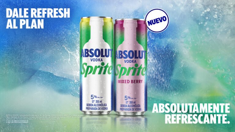 Coca-Cola y Pernod Ricard lanzan en México Absolut Sprite, la nueva apuesta en bebidas alcohólicas listas para tomar