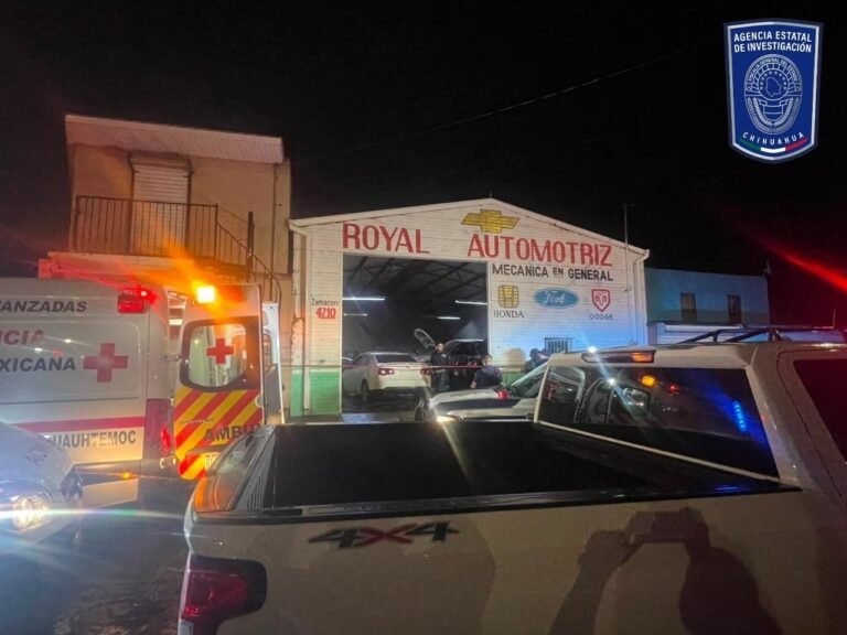 Ejecutan a dos hombres en taller mecánico de Cuauhtémoc, Chihuahua