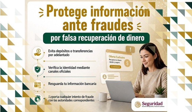 SSPC alerta sobre falsos servicios de recuperación de dinero para víctimas de fraude