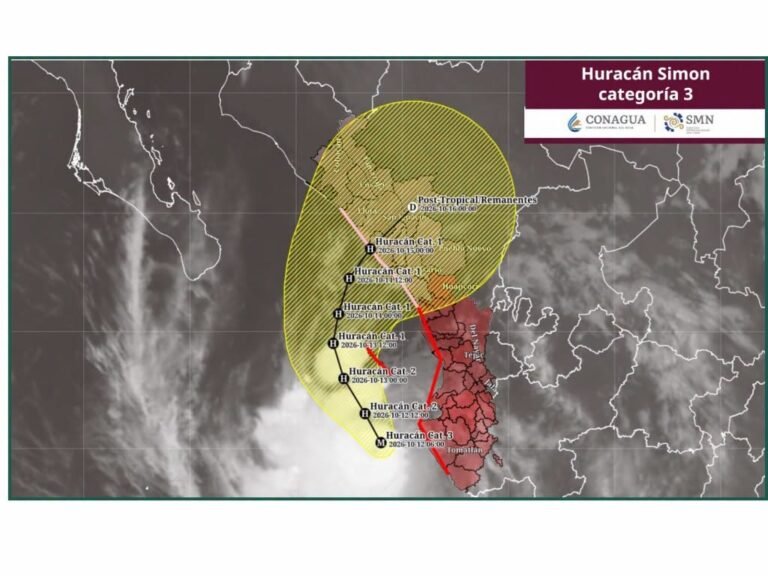 Protección Civil alerta por lluvias intensas y oleaje de hasta 5 metros en costas de Jalisco