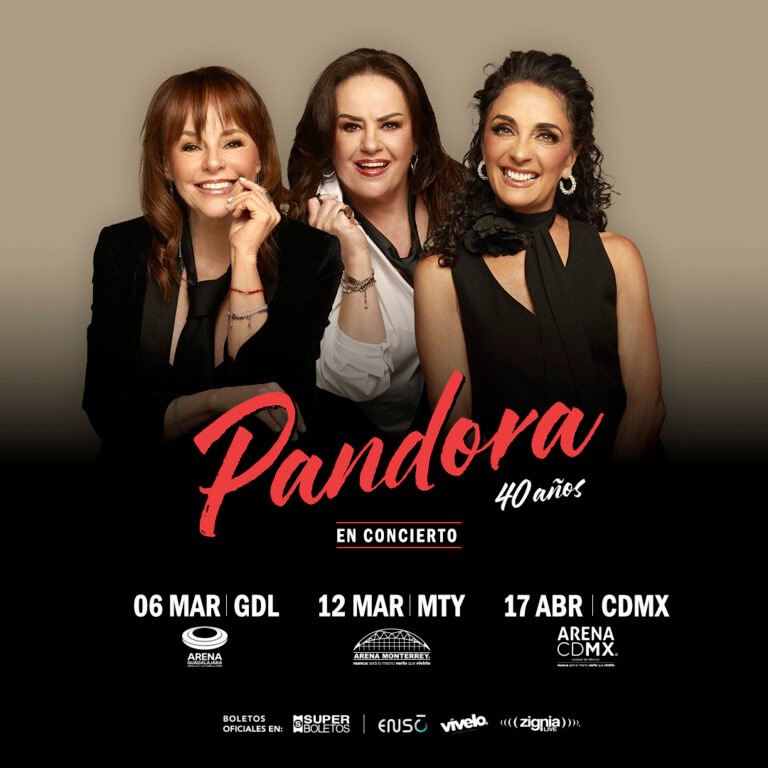 Pandora celebra 40 años de trayectoria con nueva gira por Guadalajara, Monterrey y CDMX
