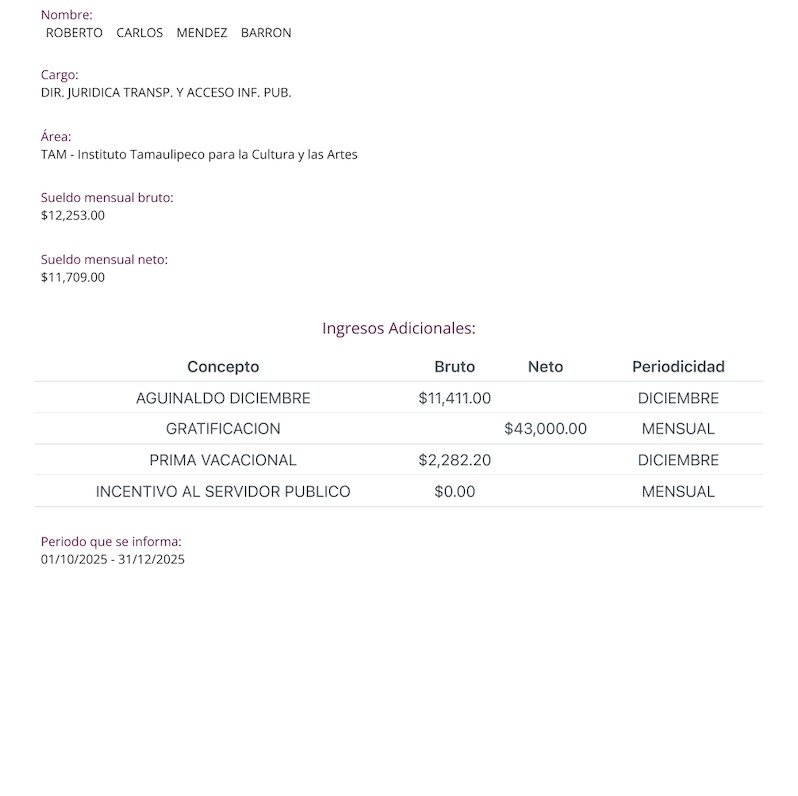 Documentos consultados / nóminas familiares