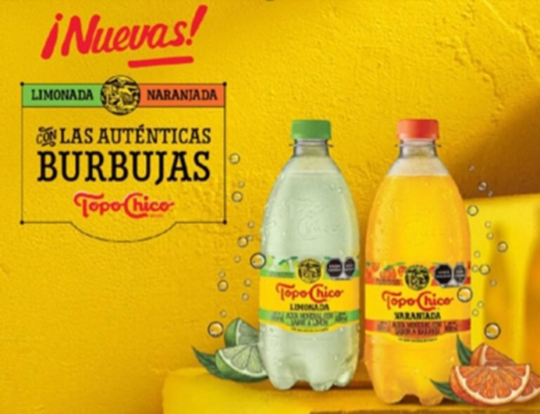 Topo Chico presenta sus nuevas bebidas de limón y naranja
