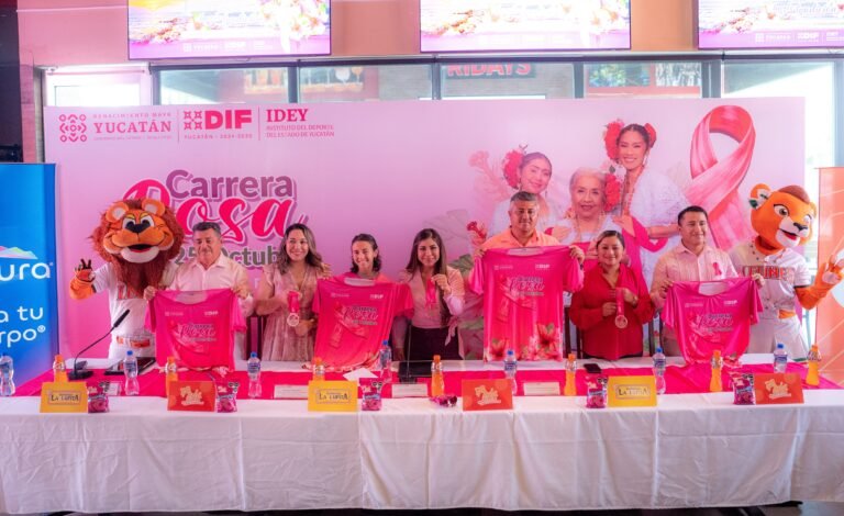 Carrera Rosa del DIF Yucatán recaudará fondos para prótesis mamarias
